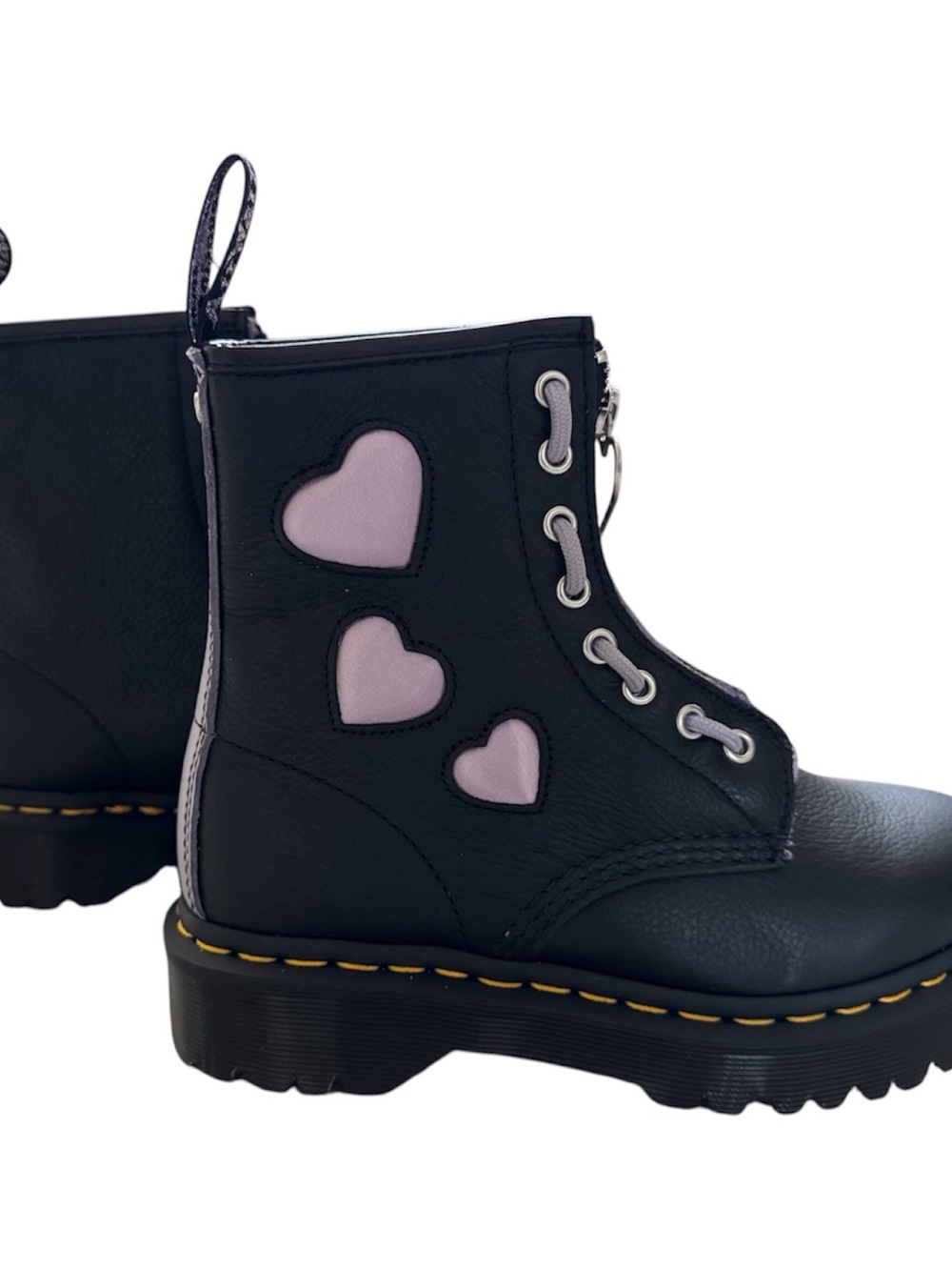 Dr. Martens limited edition, discontinued, lace, Up heart boots size 6